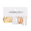 Simple Style Geometric Alloy Resin Inlay Artificial Pearls Rhinestones Women'S Hoop Earrings 1 Set