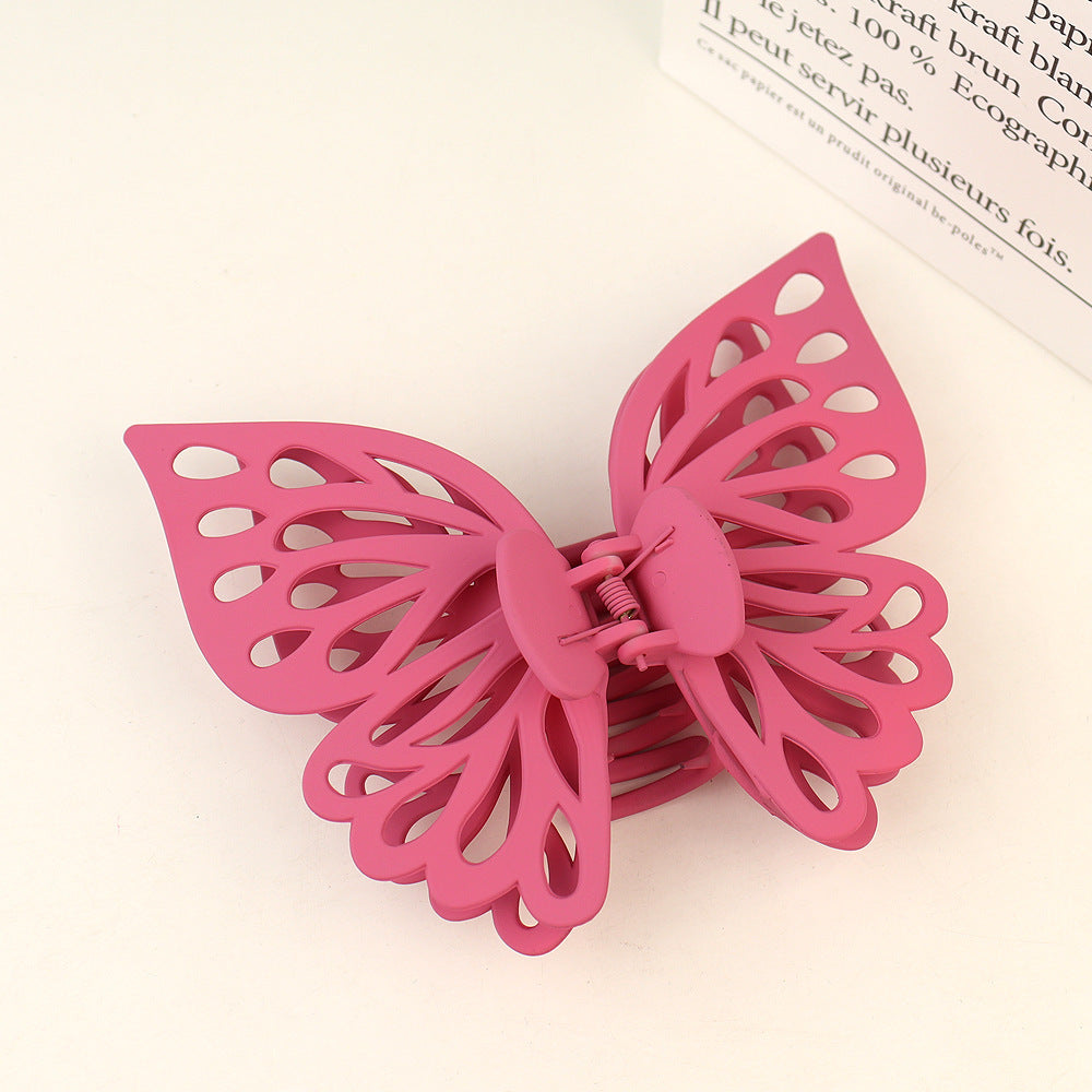 Sweet Butterfly Double Layer Hollow Hair Claw Clip