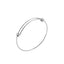 Minimalist 18K Gold Plated Stainless Steel Adjustable Bangle Bracelet