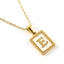 Fashion Titanium Steel Shell Letter Pendant Necklace