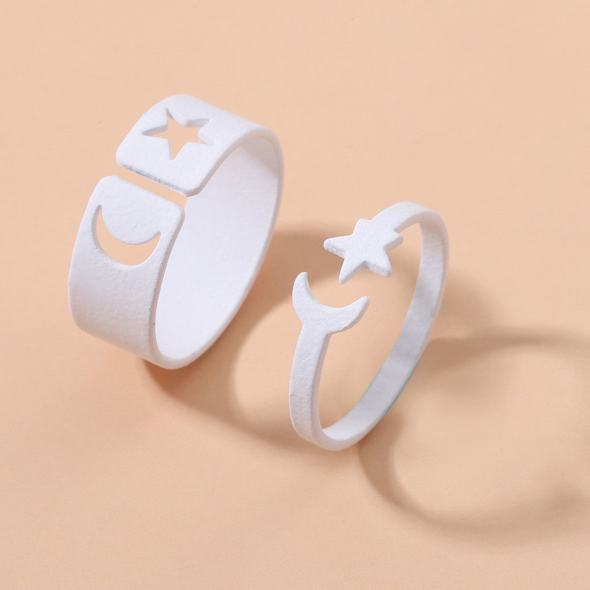 Fashion Star Butterfly Airplane Metal Unisex Open Ring Set - Creative Animal Design Adjustable Rings