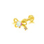 Butterfly Bow Knot Leaf Lip Rings with White Zircon and Rhinestones in Stainless Steel and Gold Plated Finish