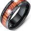 European And American Fashion New Elegant Aristocratic Black Phoenix Wood Grain Ring