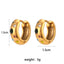 Vintage Color Block Zircon Inlay 18K Gold Plated Stainless Steel Jewelry Set