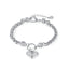 Fashion Heart Stainless Steel Luxury Bracelet