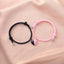 Fashion Heart Shape Magnet Couple Bracelet Pair Men's And Women's String Bracelet Ornament Wholesale
