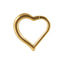 18K Gold Plated Stainless Steel Heart-Shaped Cartilage Earrings