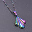 Simple Classic 304 Stainless Steel Leaf Pendant Necklace for Women