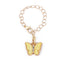 Alloy Butterfly Charm with Lobster Clasp for Bags and Accessories