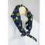 Women's Color Block Floral Cotton Scarf and Headband