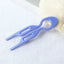 Women's Casual Solid Color U-Shaped Wavy Hairpin - Versatile Headwear for Back of Head Styling