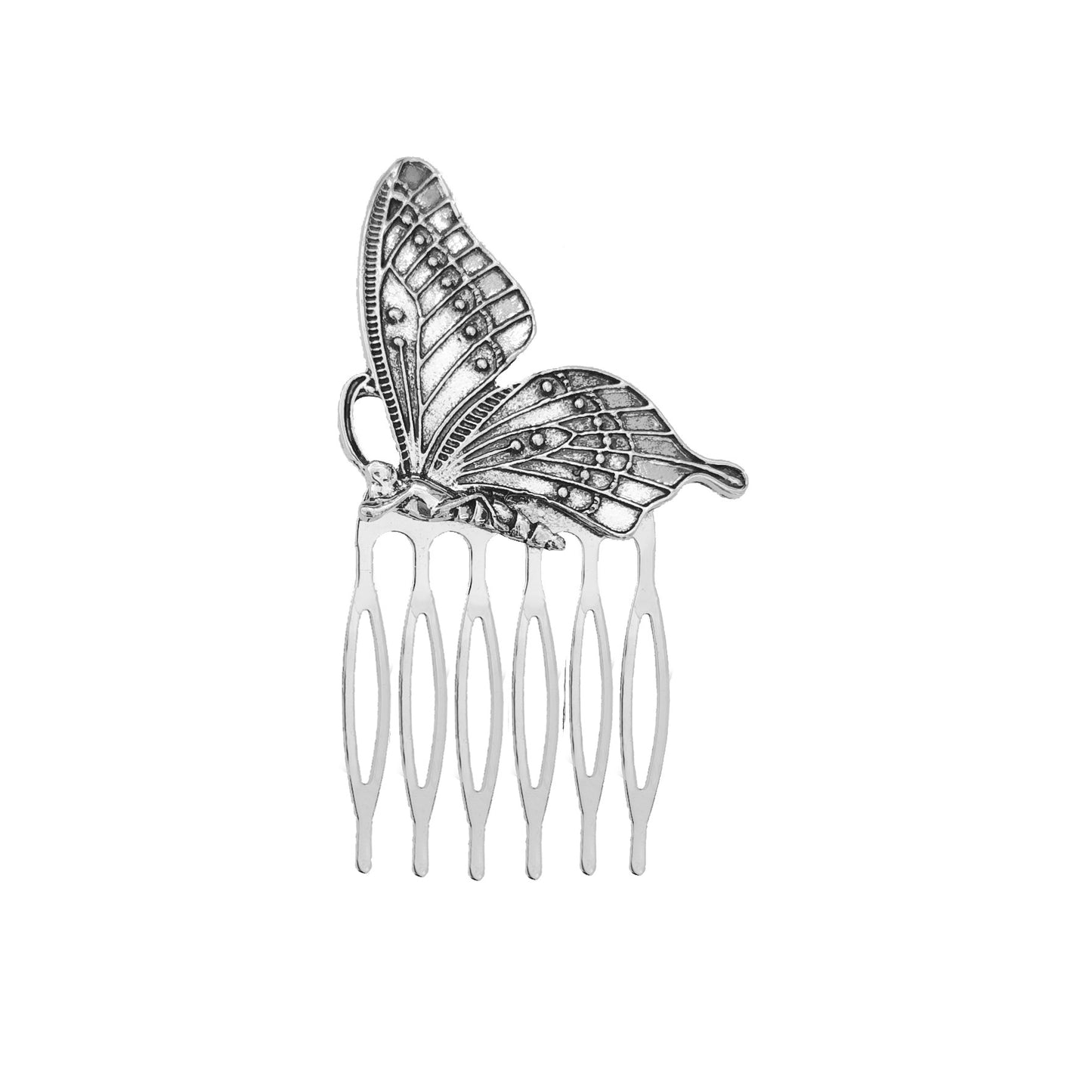 Retro Diamond Pearl Leaf Hair Comb Clip