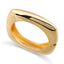 Simple Classic Solid Color Square Metal Open Cuff Bracelet