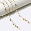 Trendy Gold Copper Heart Eyeglasses Chain Accessory