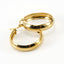 Simple Style Round Stainless Steel Hoop Earrings Gold Plated Stainless Steel Earrings