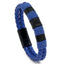 Men's Punk Style Stainless Steel and PU Leather Bracelet