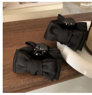 Y2K Preppy Style Sweet Bow Ribbon Hair Clip for Women