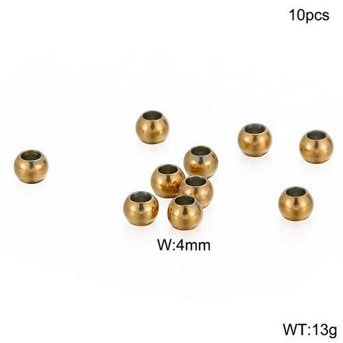 "Stainless Steel Polished Jewelry Beads and Accessories for DIY Crafting"