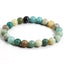 Elegant Geometric Natural Stone Beaded Bracelets for Women