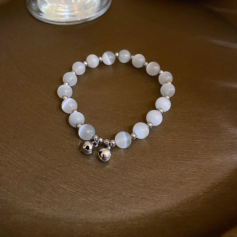 Fashion Heart Butterfly Pearl Bracelet with T-Shaped Buckle - Retro Love Design for Women