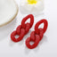Jewelry Hollow Chain Candy Multicolor Acrylic Earrings