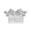 Retro Diamond Pearl Leaf Hair Comb Clip