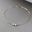 14k Gold Plated Sterling Silver Bow Knot Heart Zircon Bracelet