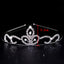 Women's Elegant Bridal Rhinestone & Pearl Crown Headband