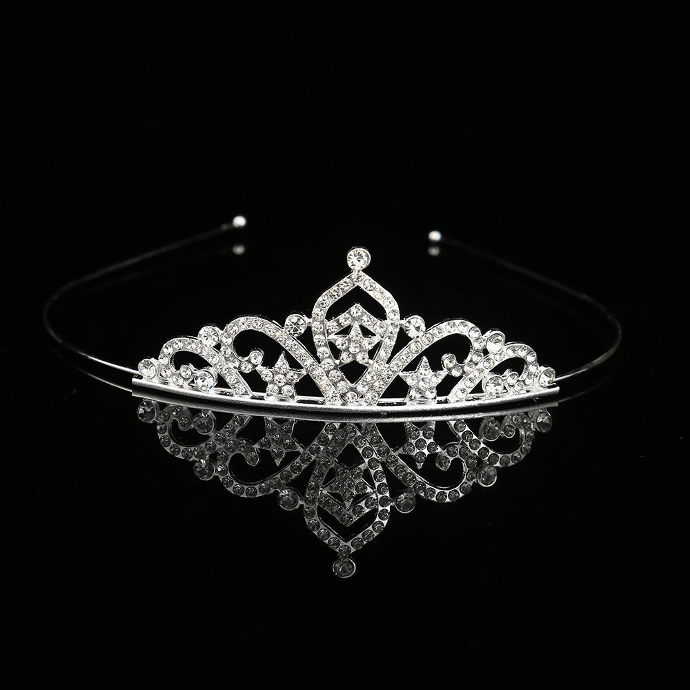 Princess Rhinestone Crown Alloy Headband for Children