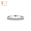 S925 Sterling Silver Inlaid Diamond Stackable Index Finger Ring for Women