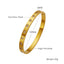 Simple Style Heart Shape Diamond Titanium Steel Wholesale Bangle