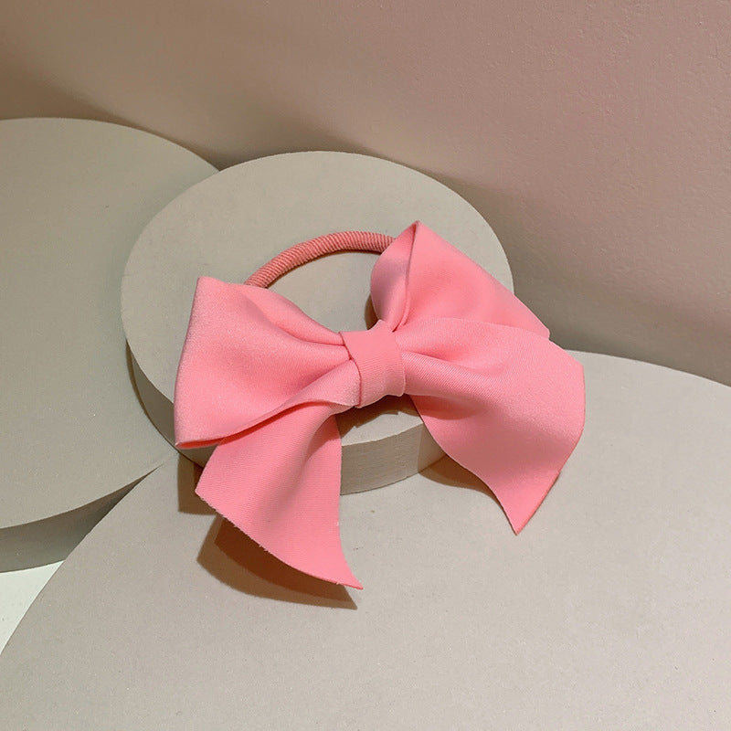 Women's Handmade Bow Knot Hair Clip and Tie - Colorful Korean Style Hair Accessory