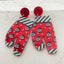 Acrylic Snowflake Christmas Drop Earrings for Women