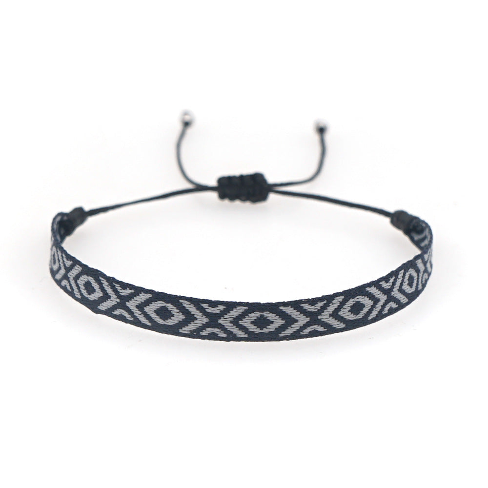 Simple Star Bead Unisex Bracelet - European Ethnic Style Retro Design