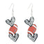 1 Pair Classic Sports Series Heart Shape Acrylic Drop Earrings