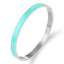 Streetwear Stripe Enamel Stainless Steel Bangle Bracelet