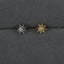 G23 Titanium Sun and Star Zircon Lip and Ear Studs with 18K Gold Plating