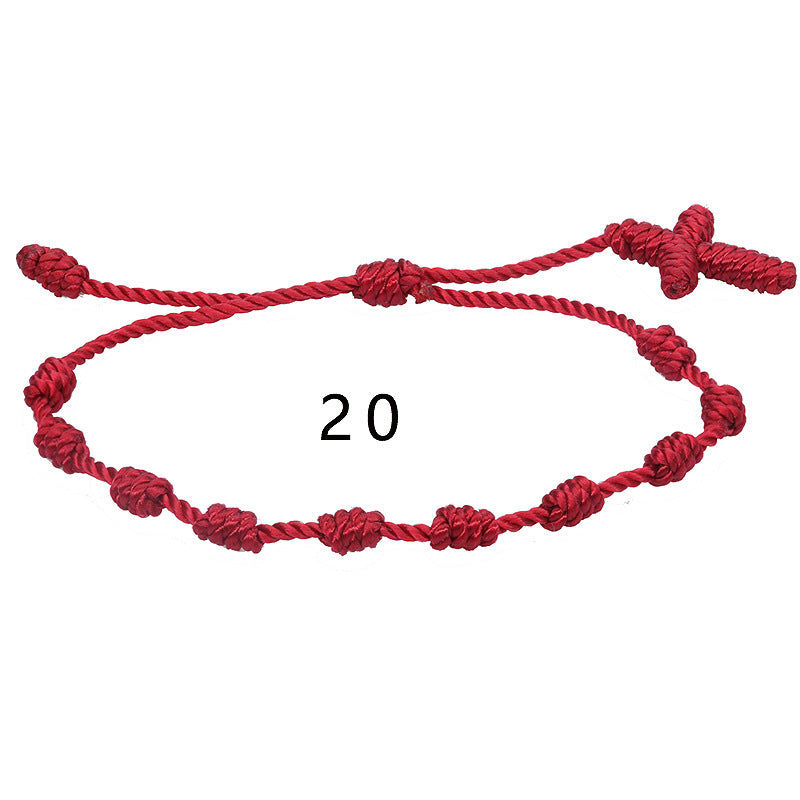 Simple Style Solid Color Silk Thread Braid Unisex Bracelets 1 Piece