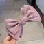 Women's Bow Knot Cloth Hair Claw Clip - Large Princess Hairpin Shark Clip Headwear