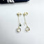 Elegant Heart & Bow Opal Pearl Rhinestone Ear Clips - 1 Pair