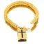 18K Gold Plated Vintage Cross Heart Zircon Bracelet