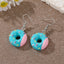 Fashion New Multicolor Donut Creative Dessert Resin Simulation Food Earrings