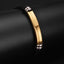 1 Piece Original Design Solid Color Stainless Steel Couple Bangle
