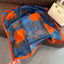 Women's Color Block Cat Print Polyester Silk Square Scarf 70cm