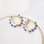 Colorful Round Pearl Acrylic Hoop Earrings for Women