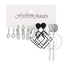 Retro Geometric Pearl and Alloy Earrings Set - 5 Pairs