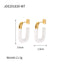 Elegant Streetwear Geometric Stainless Steel Earrings