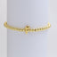 18k Gold Plated Copper Beaded Alphabet Stretch Bracelet