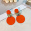 Artistic Geometric Alloy Spray Paint Women's Earrings