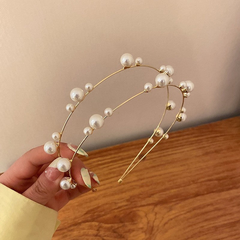 Women's Baroque Pearl & Rhinestone Embellished Hairband